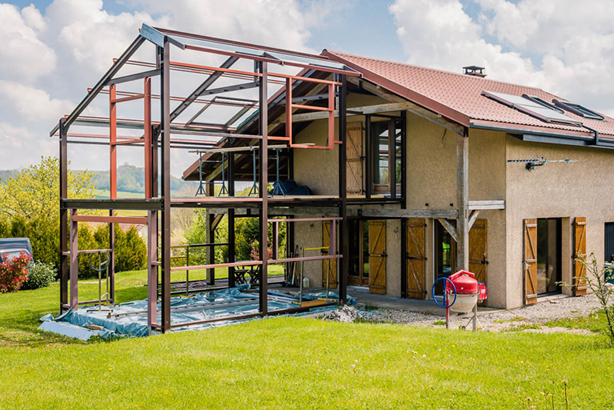 Extension de maison dans les Vosges